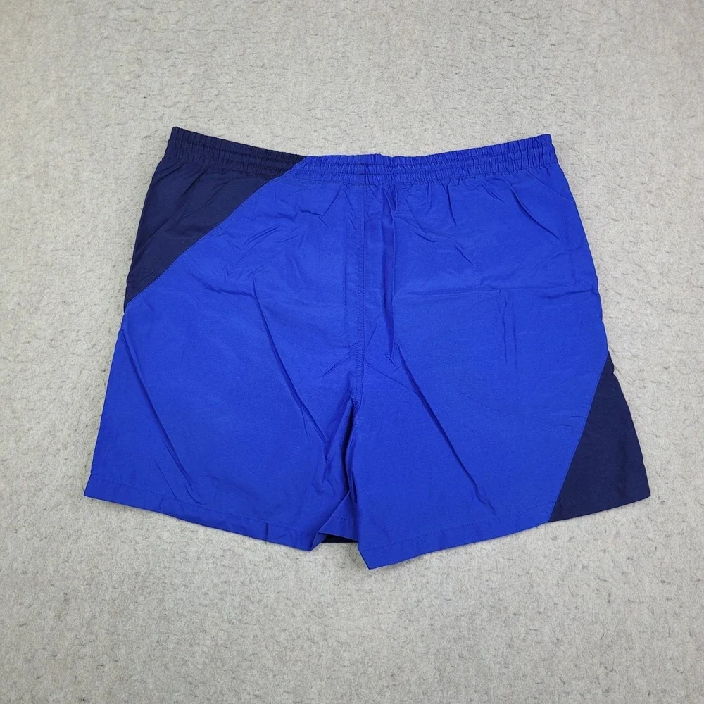 Vintage Chaps Ralph Lauren Swimming Trunks Mens M Blue Yellow Lined Drawstring‎